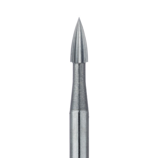 Trimming & Finishing Carbide Bur, Fine, Small Flame, US#7904, 1.4mm Ø, FG - HM246-014-FG - Avtec Dental