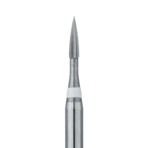 Trimming & Finishing Carbide Bur, Ultra Fine, Small Flame, 0.9mm Ø, FG - HM246U-009-FG - Avtec Dental