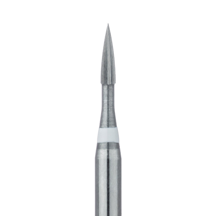 Trimming & Finishing Carbide Bur, Ultra Fine, Small Flame, 0.9mm Ø, FG - HM246U-009-FG - Avtec Dental