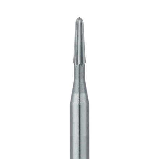 Trimming & Finishing Carbide Bur, Fine, Round End Taper, US#7802, 1mm Ø, FG - HM247-010-FG - Avtec Dental