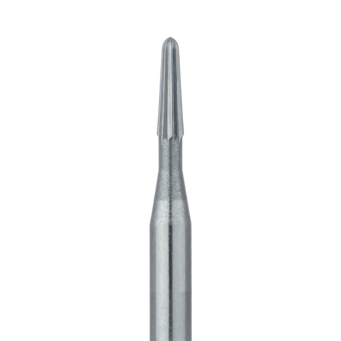 Trimming & Finishing Carbide Bur, Fine, Round End Taper, US#7802, 1mm Ø, FG - HM247-010-FG - Avtec Dental