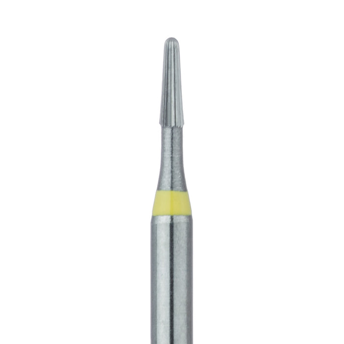 Trimming & Finishing Carbide Bur, Extra Fine (16 flute), Round End Taper, US#OC2F, 0.9mm Ø, FG - HM247F-009-FG - Avtec Dental