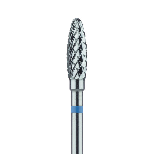 Carbide Cutter, Medium, Cross Cut, Round End, Acrylic, Taper, 4mm Ø, HP - HM250GX-040-HP - Avtec Dental