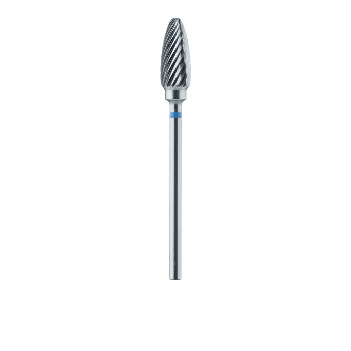 Carbide Cutter, Medium, Round End, Acrylic, Taper, 6mm Ø, HP - HM251-060-HP - Avtec Dental