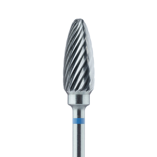 Carbide Cutter, Medium, Round End, Acrylic, Taper, 6mm Ø, HP - HM251-060-HP - Avtec Dental