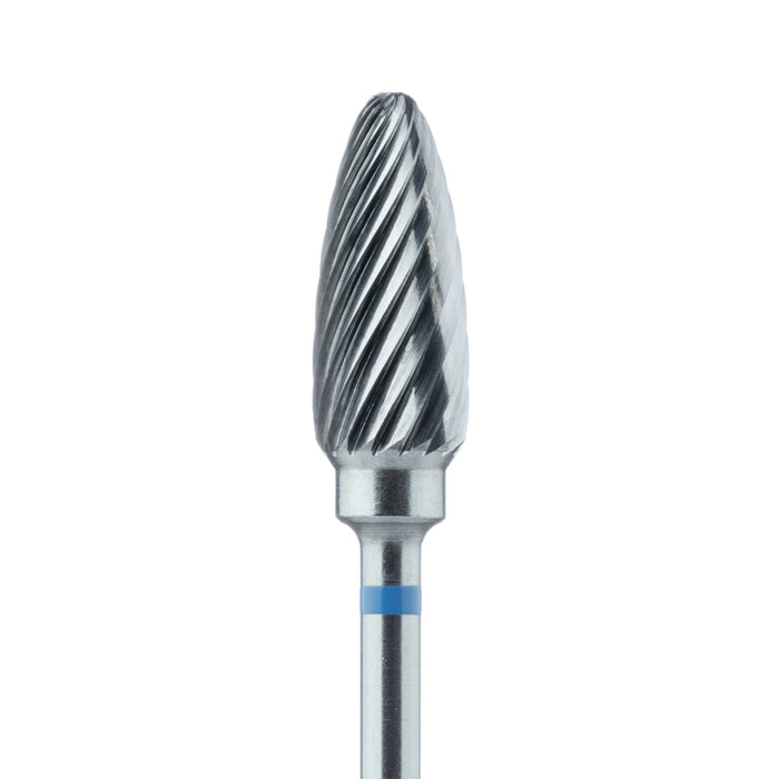 Carbide Cutter, Medium, Round End, Acrylic, Taper, 6mm Ø, HP - HM251-060-HP - Avtec Dental