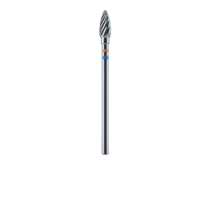 Carbide Cutter, Fine, Faceted toothing with Cross Cut, 4mm Ø, HP - HM251FF-040-HP - Avtec Dental