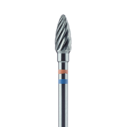 Carbide Cutter, Fine, Faceted toothing with Cross Cut, 4mm Ø, HP - HM251FF-040-HP - Avtec Dental