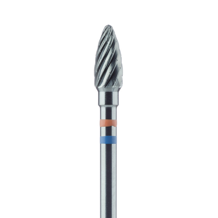 Carbide Cutter, Fine, Faceted toothing with Cross Cut, 4mm Ø, HP - HM251FF-040-HP - Avtec Dental