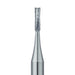 Operative Carbide Bur, Straight Cross Cut Fissure, US #557, 1mm Ø, RA - HM31-010-RA - Avtec Dental