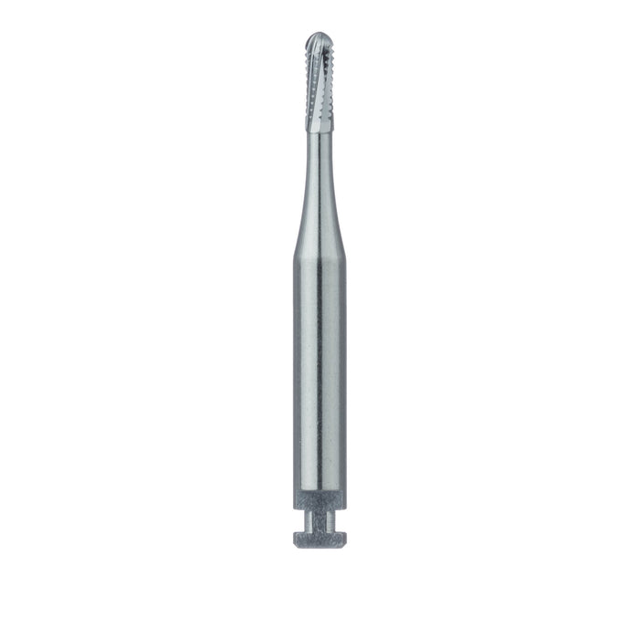 Carbide Bur Specialty, Crown Removal, Round End Cross Cut Fissure, 1.2mm Ø, RA - HM31C-012-RA - Avtec Dental