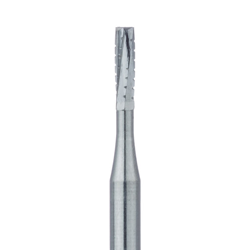 Operative Carbide Bur, Straight Cross Cut Fissure, Super Sharp, US#S557, 1mm Ø, FG - HM31S-010-FG - Avtec Dental