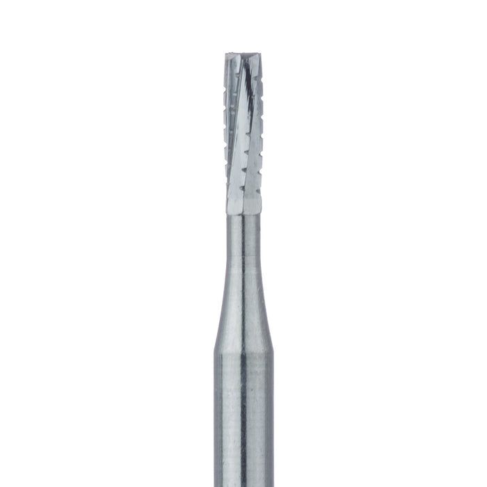 Operative Carbide Bur, Straight Cross Cut Fissure, Super Sharp, US#S557, 1mm Ø, FG - HM31S-010-FG - Avtec Dental