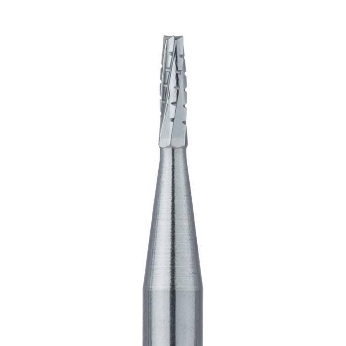 Operative Carbide Bur, Tapered Fissure Cross Cut, US#701, 1.2mm Ø, RA - HM33-012-RA - Avtec Dental