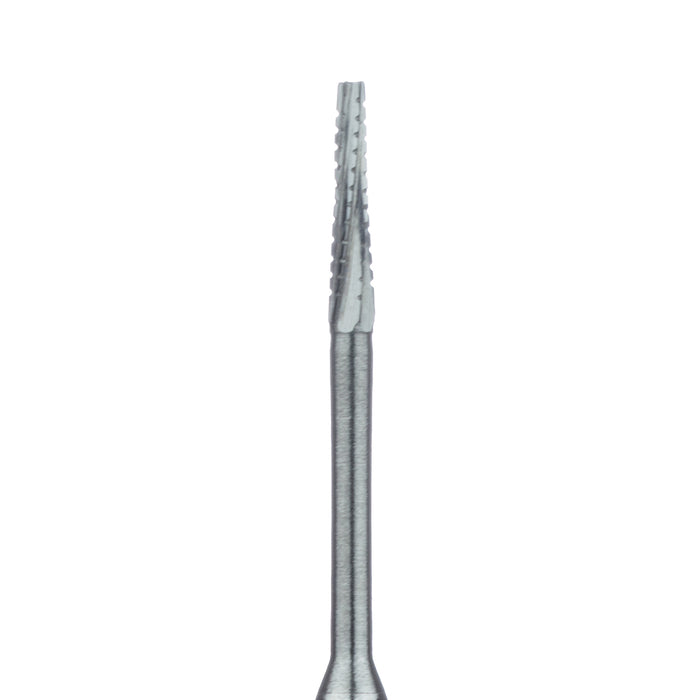 Surgical Carbide Bur, Tapered Fissure Cross Cut, US#700XXL, 1mm Ø, RAL - HM33IL-010-RAL - Avtec Dental