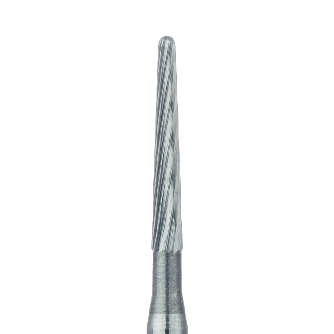 Trimming & Finishing Carbide Bur, Fine, Round End Taper, US#7653, 1.2m