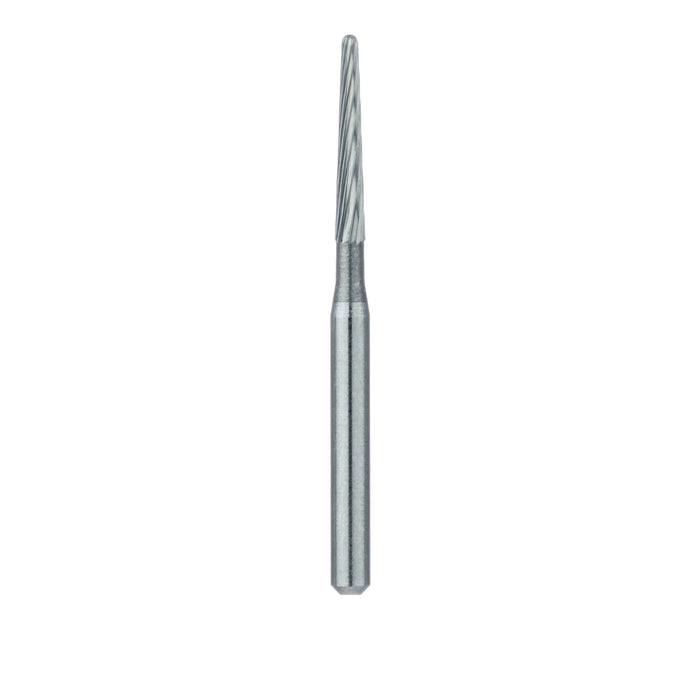 Trimming & Finishing Carbide Bur, Fine, Round End Taper, US#7653, 1.2mm Ø, FG - HM375R-012-FG - Avtec Dental