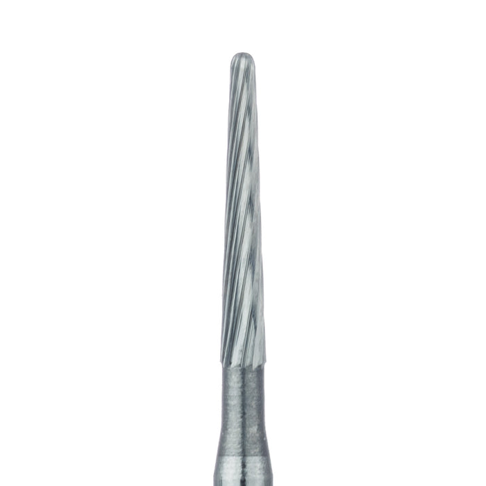 Trimming & Finishing Carbide Bur, Fine, Round End Taper, US#7653, 1.2mm Ø, FG - HM375R-012-FG - Avtec Dental