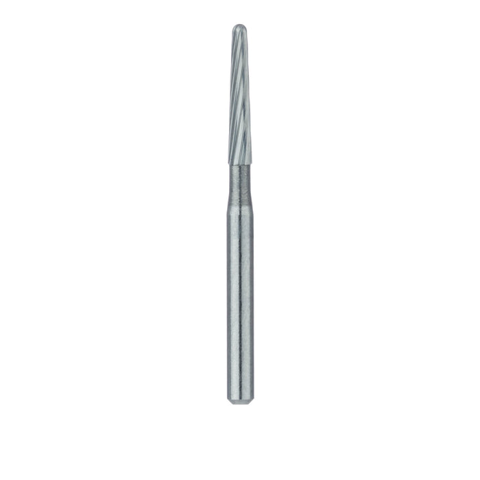 Trimming & Finishing Carbide Bur, Fine, Round End Taper, US#7664, 1.4mm Ø, FG - HM375R-014-FG - Avtec Dental