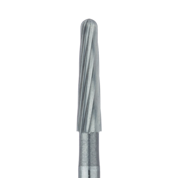 Trimming & Finishing Carbide Bur, Fine, Round End Taper, US#7686, 1.8mm Ø, FG - HM375R-018-FG - Avtec Dental