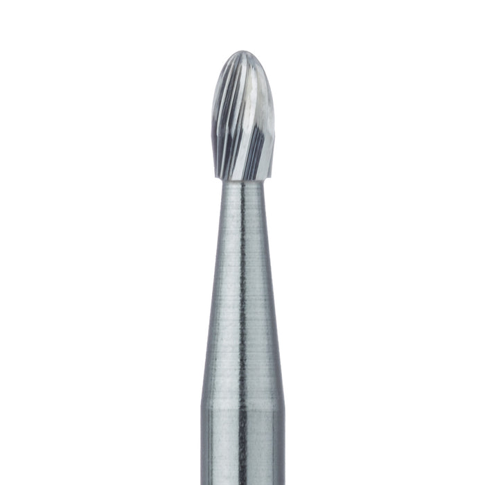 Trimming & Finishing Carbide Bur, Fine, Football, US#7406, 1.8mm Ø, RA - HM379-018-RA - Avtec Dental