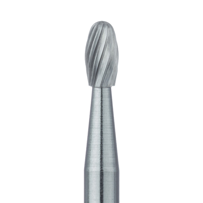 Trimming & Finishing Carbide Bur, Fine, Football, US#7408, 2.3mm Ø, RA - HM379-023-RA - Avtec Dental