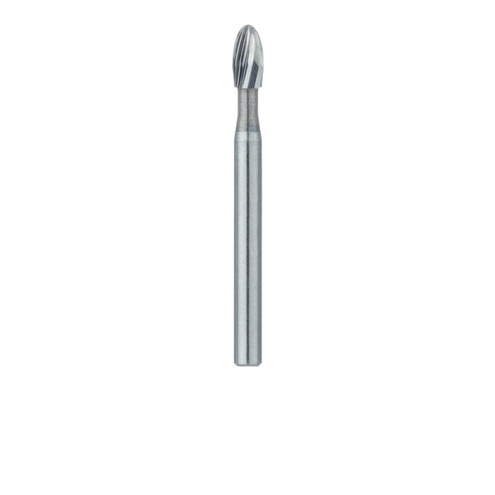 Trimming & Finishing Carbide Bur, Fine, Football, US#7406, 1.8mm Ø, FG - HM379-018-FG - Avtec Dental