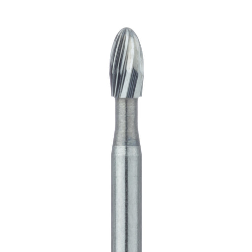 Trimming & Finishing Carbide Bur, Fine, Football, US#7406, 1.8mm Ø, FG - HM379-018-FG - Avtec Dental