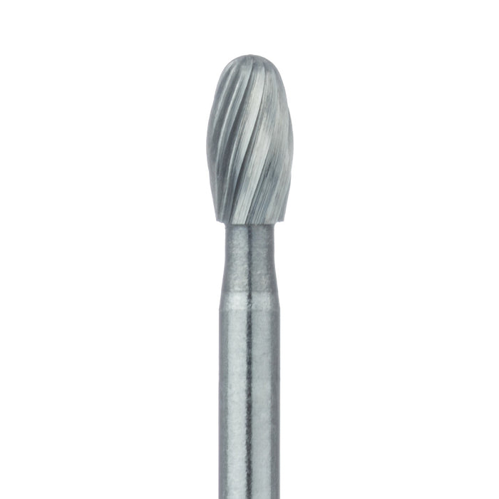 Trimming & Finishing Carbide Bur, Fine, Football, US#7408, 2.3mm Ø, FG - HM379-023-FG - Avtec Dental