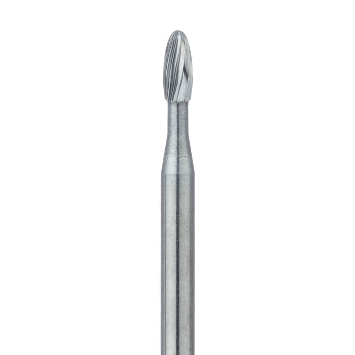 Trimming & Finishing Carbide Bur, Fine, Football, US#7404 1.4mm Ø, SU (FGXXL) - HM379-014-SU - Avtec Dental