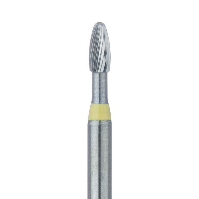 Trimming & Finishing Carbide Bur, Extra Fine (20 Flute), Football, 1.4mm Ø, FG - HM379F-014-FG - Avtec Dental