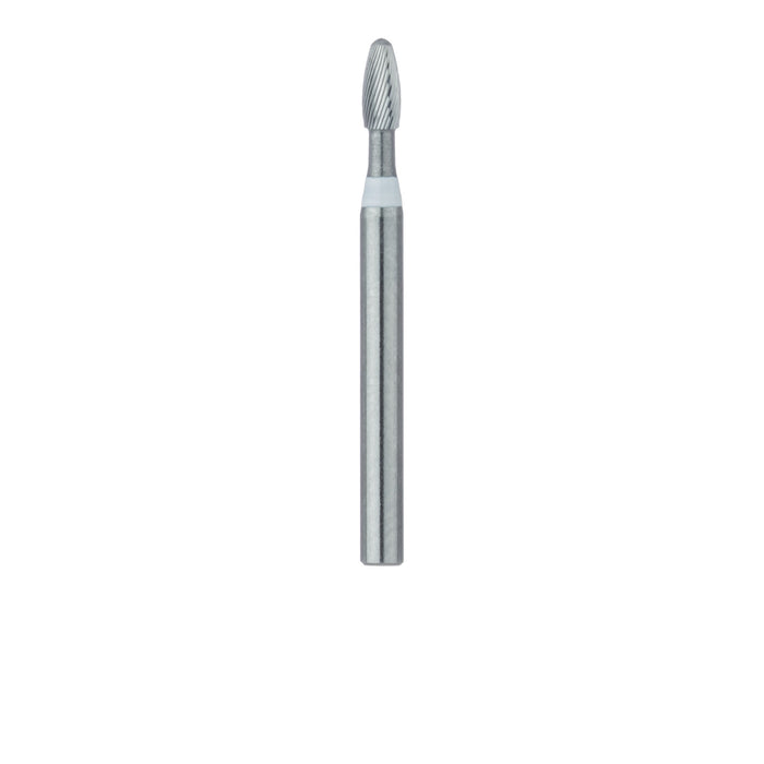 Trimming & Finishing Carbide Bur, Ultra Fine (30 Flute), Football, 1.4mm Ø, FG - HM379U-014-FG - Avtec Dental