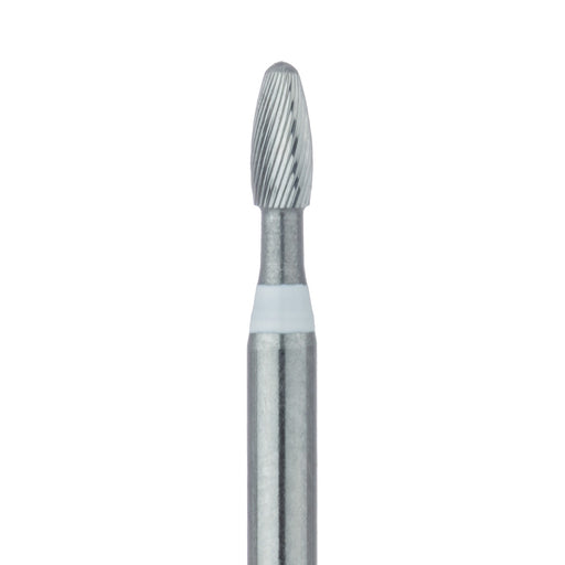 Trimming & Finishing Carbide Bur, Ultra Fine (30 Flute), Football, 1.4mm Ø, FG - HM379U-014-FG - Avtec Dental