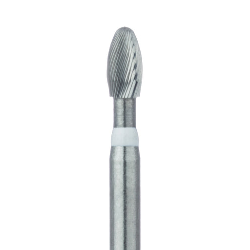 Trimming & Finishing Carbide Bur, Ultra Fine (30 Flute), Football, 1.8mm Ø, FG - HM379U-018-FG - Avtec Dental
