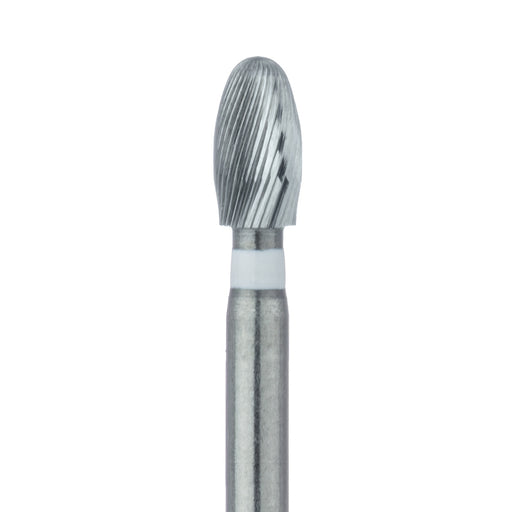 Trimming & Finishing Carbide Bur, Ultra Fine (30 Flute), Football, US#7408, 2.3mm Ø, FG - HM379U-023-FG - Avtec Dental