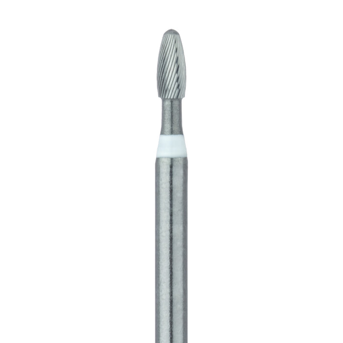 Trimming & Finishing Carbide Bur, Ultra Fine (30 Flute), Football, 1.4mm Ø, SU (FGXXL) - HM379U-014-SU - Avtec Dental
