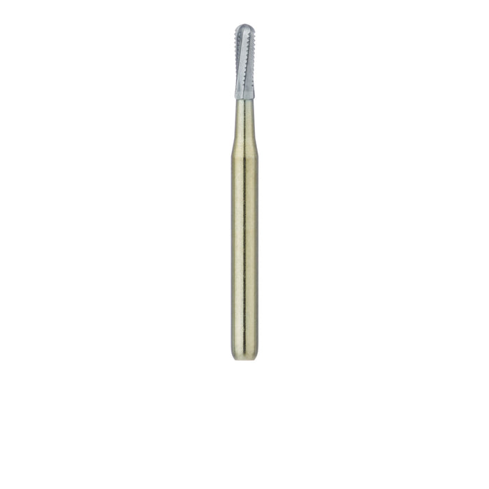 Crown Cutting Carbide Bur, Round End Cylinder, 1.2mm Ø, Working Length 4.1mm, FG - HMG37RS-012-FG - Avtec Dental