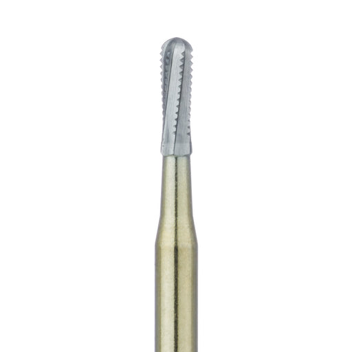 Crown Cutting Carbide Bur, Round End Cylinder, 1.2mm Ø, Working Length 4.1mm, FG - HMG37RS-012-FG - Avtec Dental