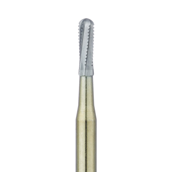 Crown Cutting Carbide Bur, Round End Cylinder, 1.2mm Ø, Working Length 4.1mm, FG - HMG37RS-012-FG - Avtec Dental