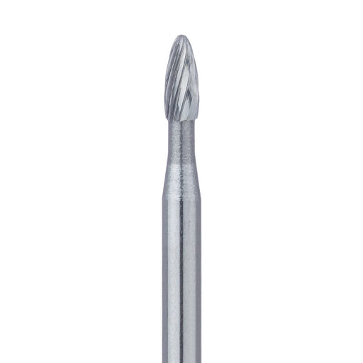 Trimming & Finishing Carbide Bur, Fine, Round End Egg, 1.4mm Ø, FG - HM44E-014-FG - Avtec Dental