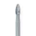 Trimming & Finishing Carbide Bur, Fine, Round End Egg, 1.8mm Ø, FG - HM44E-018-FG - Avtec Dental