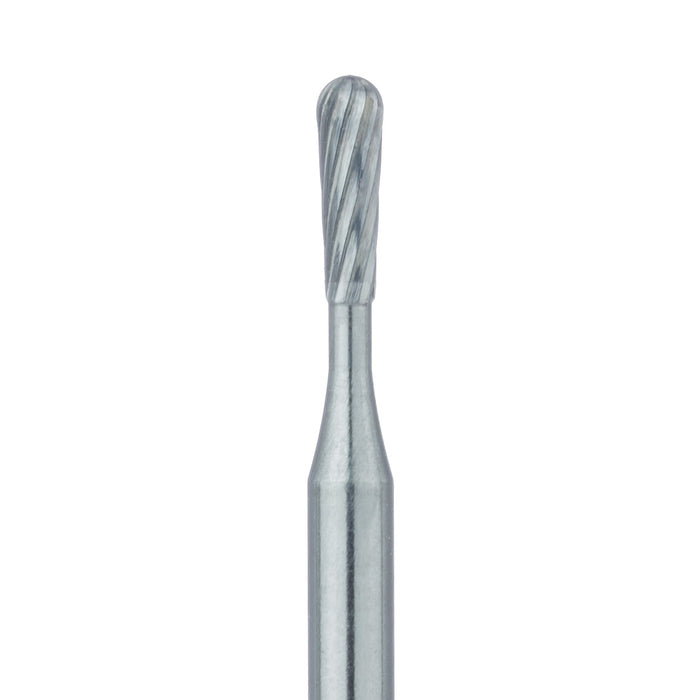Trimming & Finishing Carbide Bur, Fine, Pear, US#7303, 1.2mm Ø, FG - HM47L-012-FG - Avtec Dental