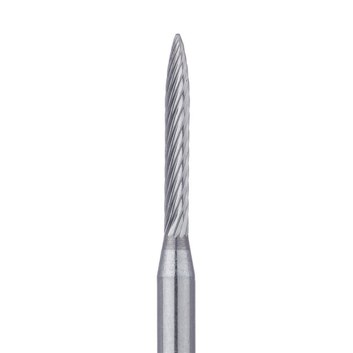 Trimming & Finishing Carbide Bur, Fine, Flame, 1mm Ø, FG - HM48L-010-FG - Avtec Dental