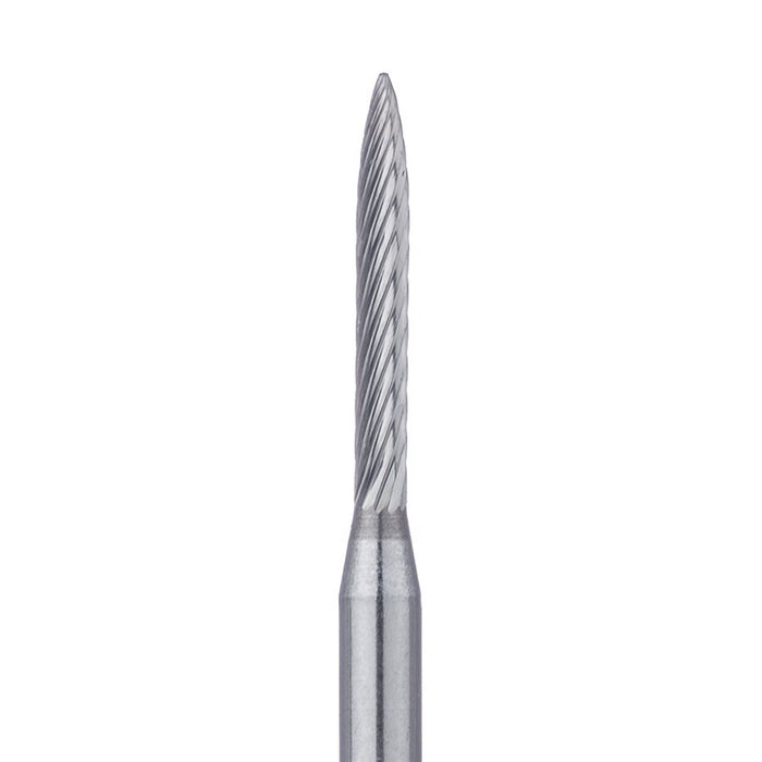 Trimming & Finishing Carbide Bur, Fine, Flame, 1mm Ø, FG - HM48L-010-FG - Avtec Dental