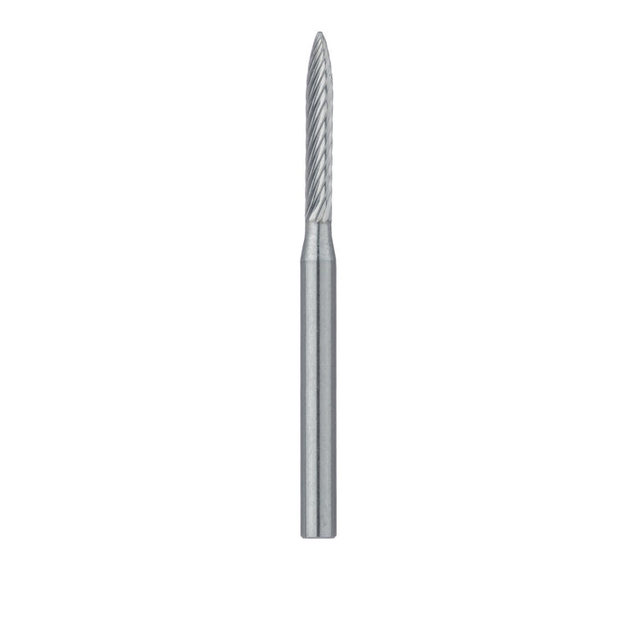 Trimming & Finishing Carbide Bur, Fine, Flame, 1.2mm Ø, FG - HM48L-012-FG - Avtec Dental