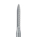 Trimming & Finishing Carbide Bur, Fine, Flame, 1.2mm Ø, FG - HM48L-012-FG - Avtec Dental