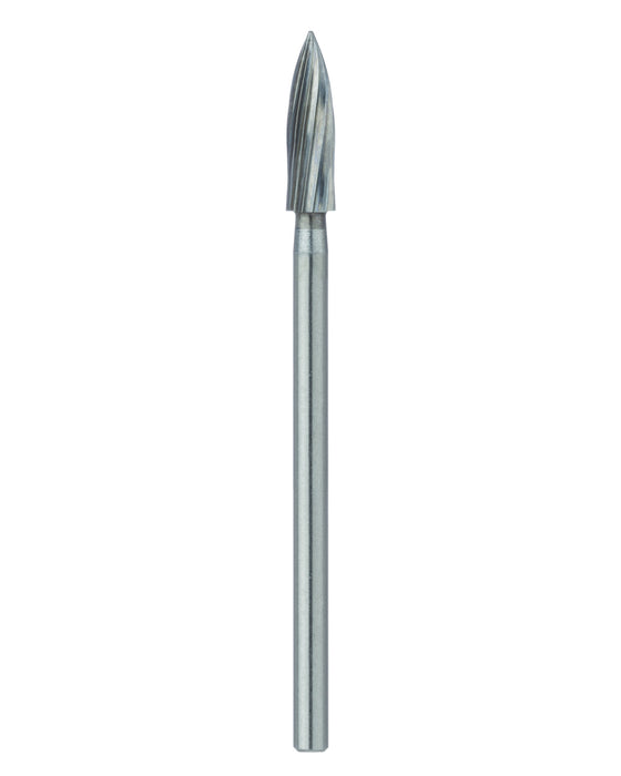 Trimming & Finishing Carbide Bur, Fine, Flame, 2.3mm Ø, SU (FGXXL) - HM48L-023-SU - Avtec Dental