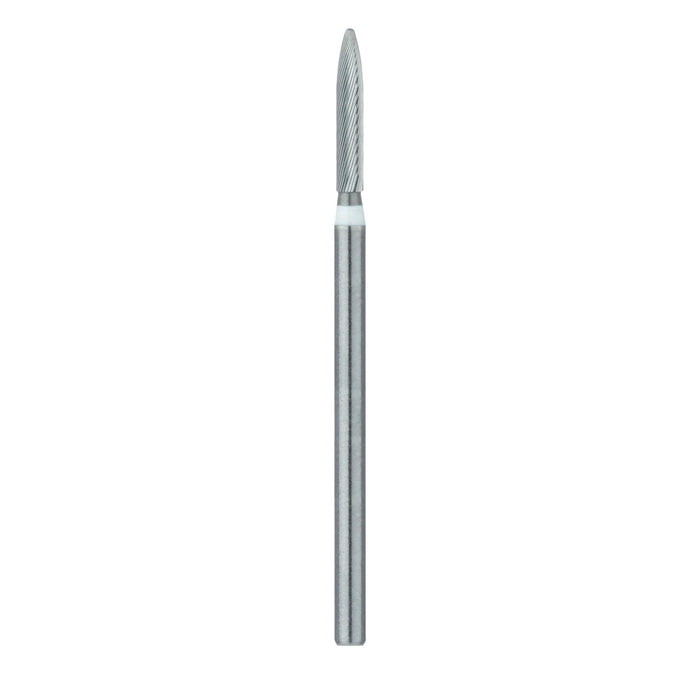 Trimming & Finishing Carbide Bur, Ultra Fine, Flame, 1.4mm Ø, SU (FGXXL) - HM48LU-014-SU - Avtec Dental