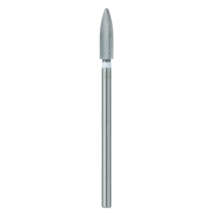 Trimming & Finishing Carbide Bur, Ultra Fine, Flame, 2.3mm Ø, SU (FGXXL) - HM48LU-023-SU - Avtec Dental