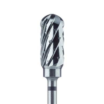 Carbide Cutter, Super Coarse, Cross Cut, Barrel, 6mm Ø, HP - HM72SX-060-HP - Avtec Dental